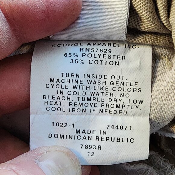 Donnelly's Khaki Chino Uniform Pants Size 12 - Picture 8 of 16